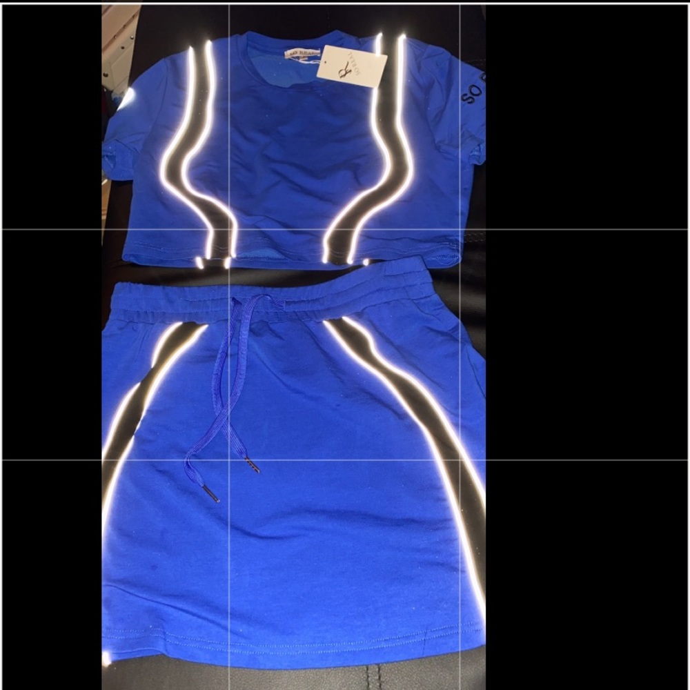 So Real Two Piece Size XL BLUE & BLACK